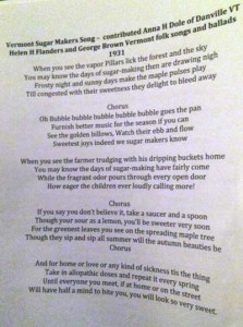 The Sugar Makers Song--learn it, spread it, sing it!